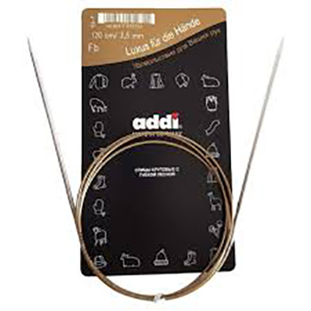 105-7 Спицы для вязания Addi круговые супергладкие 120 см klubok-motok