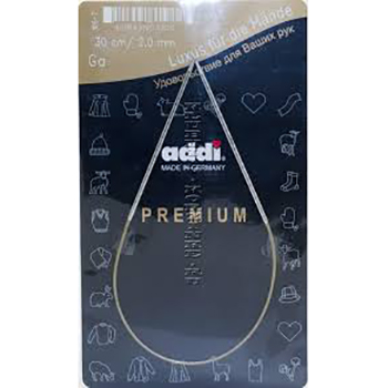 105-7 Спицы для вязания Addi круговые супергладкие 30 см klubok-motok