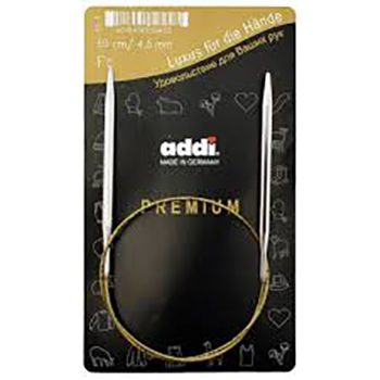 105-7 Спицы для вязания Addi круговые супергладкие 40 см klubok-motok