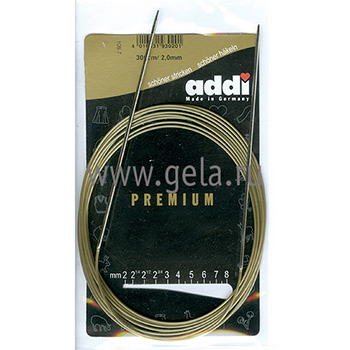 108-7 Спицы для вязания Addi круговые супергладкие экстрадлинные klubok-motok