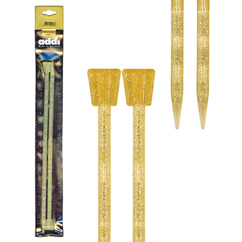 400-7 Спицы для вязания Addi прямые пластиковые 35 см klubok-motok