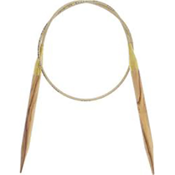 575-7 Спицы для вязания Addi круговые из оливкового дерева 50 см klubok-motok