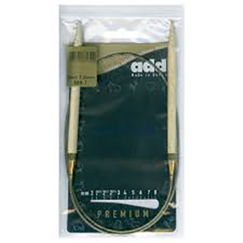 575-7 Спицы для вязания Addi круговые из оливкового дерева 80 см klubok-motok