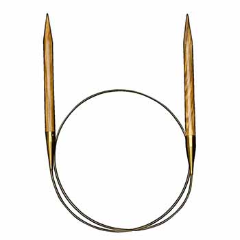575-7 Спицы для вязания Addi круговые из оливкового дерева klubok-motok
