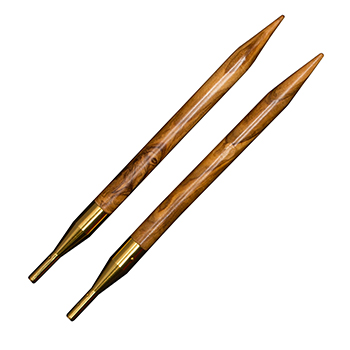 576-7 Дополнительные спицы Addi к addiClick NATURE оливковое дерево klubok-motok