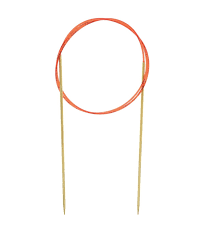 755-7 Спицы для вязания Addi круговые с удлиненным кончиком позолоченные 80 см klubok-motok