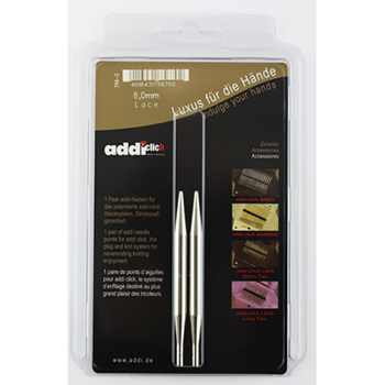 756-7 Дополнительные спицы Addi с удлиненным кончиком к addiClick LACE klubok-motok
