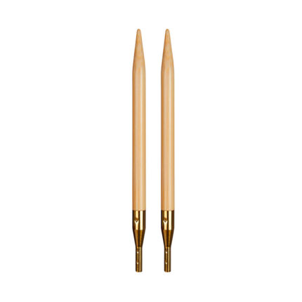 Дополнительные спицы для вязания Addi к addiClick BAMBOO, бамбуковые, 10 мм, арт.556-7/10-000