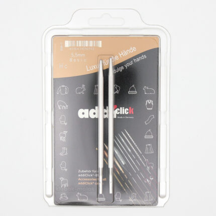 Дополнительные спицы для вязания Addi к addiClick Basic, латунь, 5,5 мм, арт.656-7/5.5-000