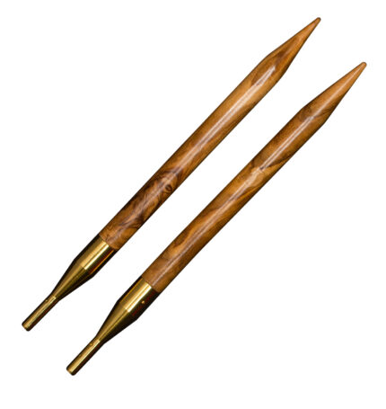 Дополнительные спицы для вязания Addi к addiClick NATURE, оливковое дерево, 7 мм, арт.576-7/7-000