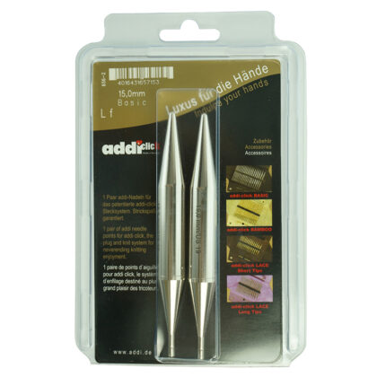 Дополнительные спицы для вязания Addi к addiClick, латунь, 15 мм, арт.656-7/15-000