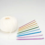 Крючок ADDI со спицей на конце 2,5мм, 15см, алюминий addiDuett, арт.230-7/2.5-15