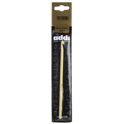 Крючок для вязания ADDI бамбук 5мм, 15см, арт.545-7/5-15