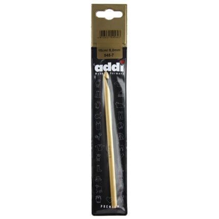 Крючок для вязания ADDI бамбук 6мм, 15см, арт.545-7/6-15