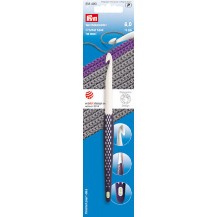 Крючок для вязания PRYM Ergonomics, 17см, 8мм, арт.218490