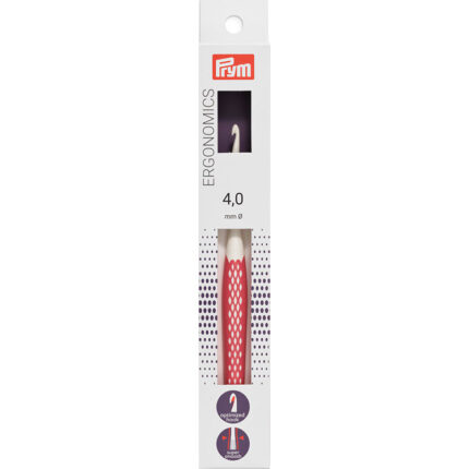 Крючок для вязания PRYM Ergonomics, 4мм, 16см, Германия, арт.218485