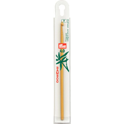 Крючок для вязания бамбуковый PRYM, натуральный, 4мм, 15см, арт.195604