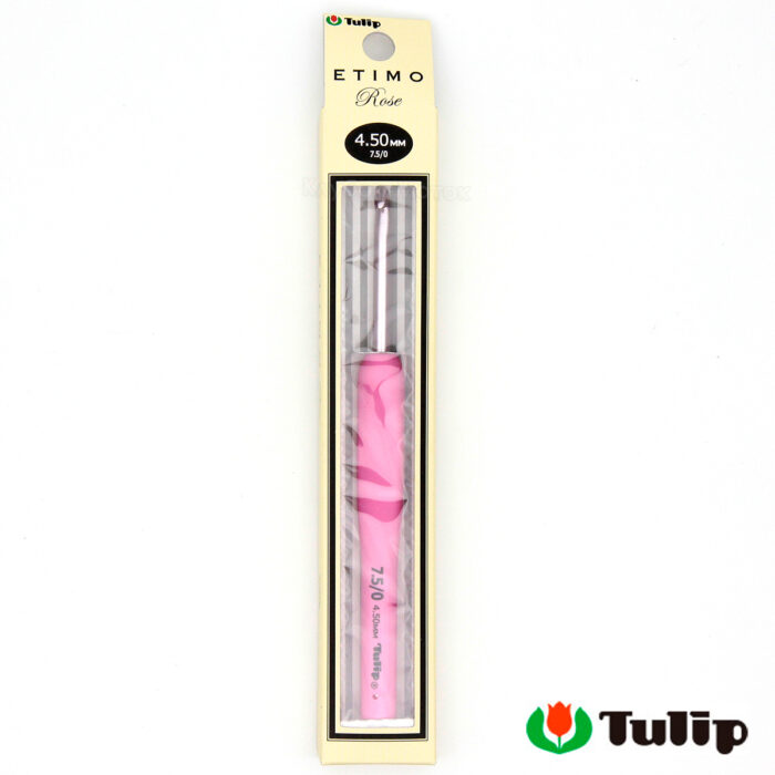 Крючок для вязания с ручкой 4,5мм, Tulip ETIMO Rose, арт.TER-09E
