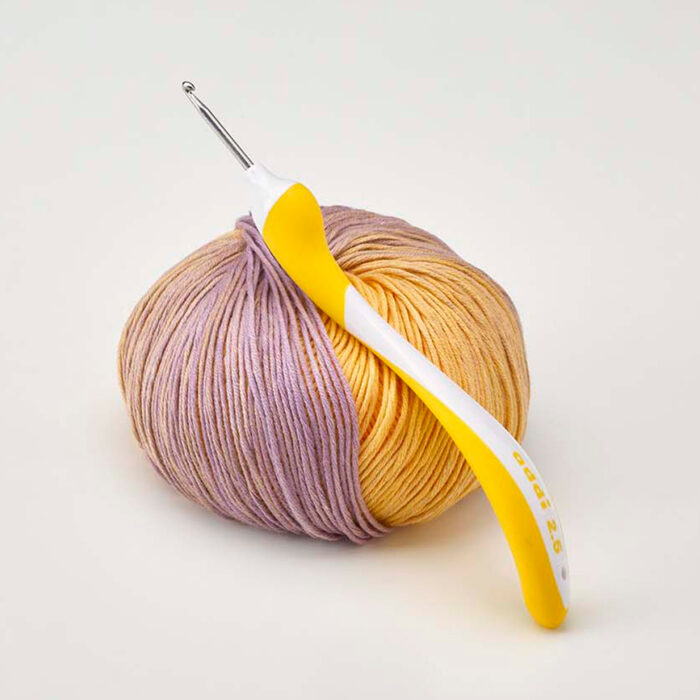 Крючок вязальный ADDI 2.5 мм, 16 см, addiSwing с эргономичной пластиковой ручкой, арт.140-7/2.5-16