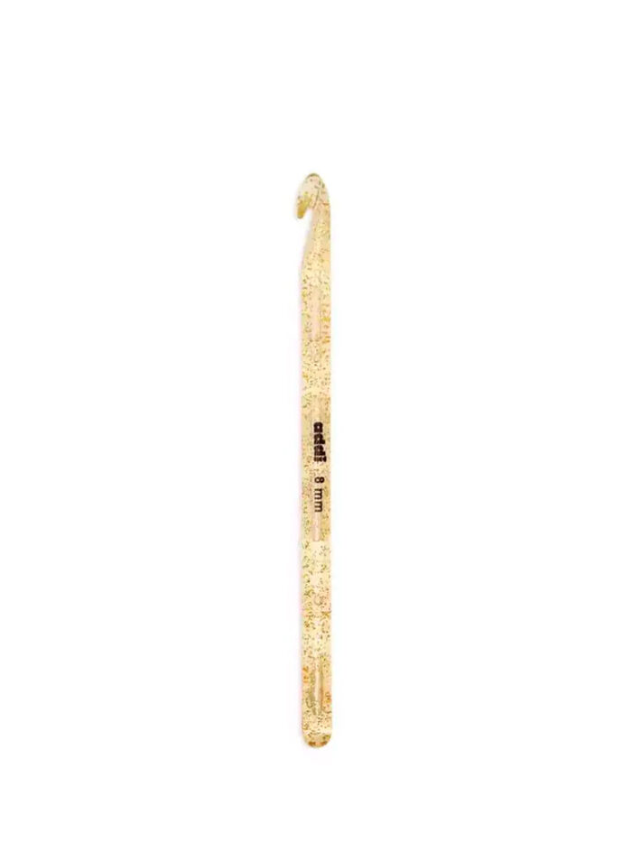 Крючок вязальный Addi Champagner 8 мм, 15 см, пластик, арт.445-7/8-15 Крючок вязальный Addi Champagner 8 мм, 15 см, пластик, арт.445-7/8-15