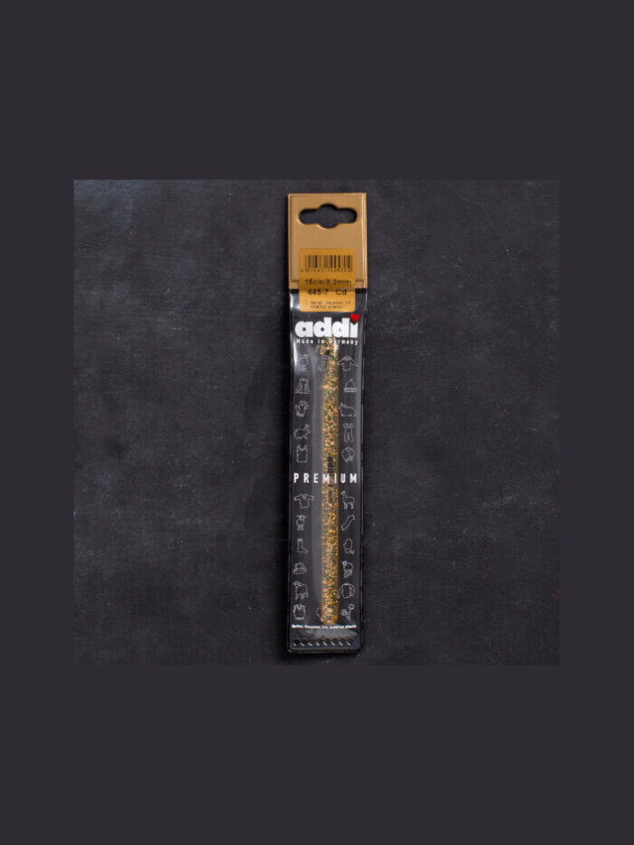 Крючок вязальный Addi Champagner 8 мм, 15 см, пластик, арт.445-7/8-15 Крючок вязальный Addi Champagner 8 мм, 15 см, пластик, арт.445-7/8-15
