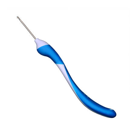 Крючок вязальный addi Swing Maxi 2 мм, 17 см, с эргономичной пластиковой ручкой, арт.141-7/2-17