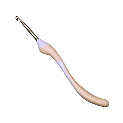 Крючок вязальный addi Swing Maxi 4.5 мм, 17 см, с эргономичной пластиковой ручкой, арт.141-7/4.5-17