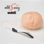 Крючок вязальный addi Swing Mini 1.25 мм, 16 см, с эргономичной пластиковой ручкой, арт.145-7/1.25-16