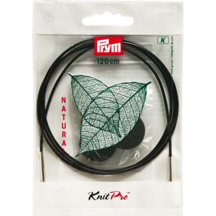 Леска для съемных спиц PRYM, длина в сборе 120см, с 2-мя наконечниками и устройством для монтажа, арт.223984