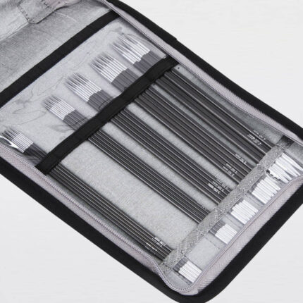 Набор чулочных спиц KnitPro Karbonz 15см, карбоновые, арт.41614