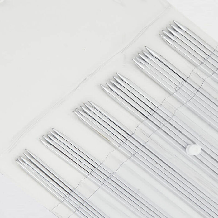 Набор чулочных спиц KnitPro Nova cubics, длина 20см, металлические кубические, арт.12363