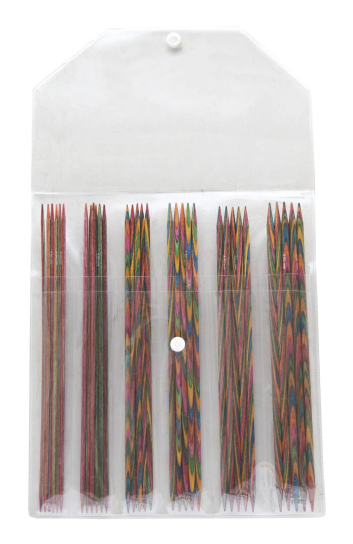 Набор чулочных спиц KnitPro Symfonie, деревянные, длина 20см, 6 видов спиц, арт.20631