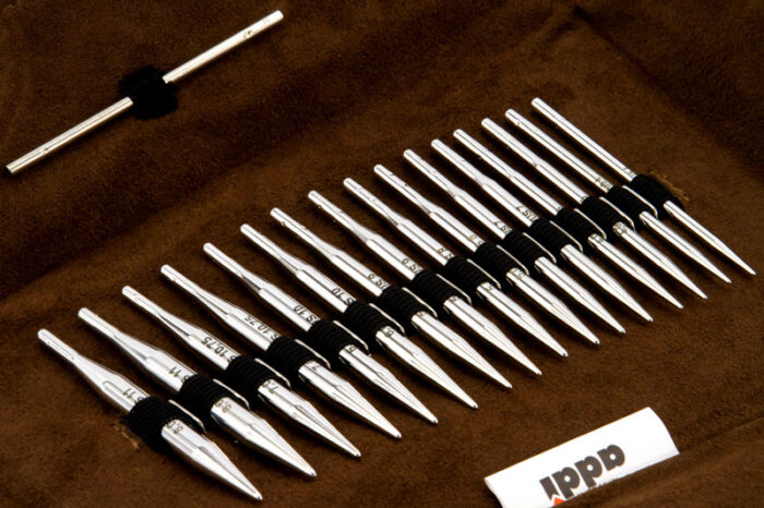 Набор круговых коротких спиц со сменными лесками addiClick LACE Short Tips, арт.750-2/000