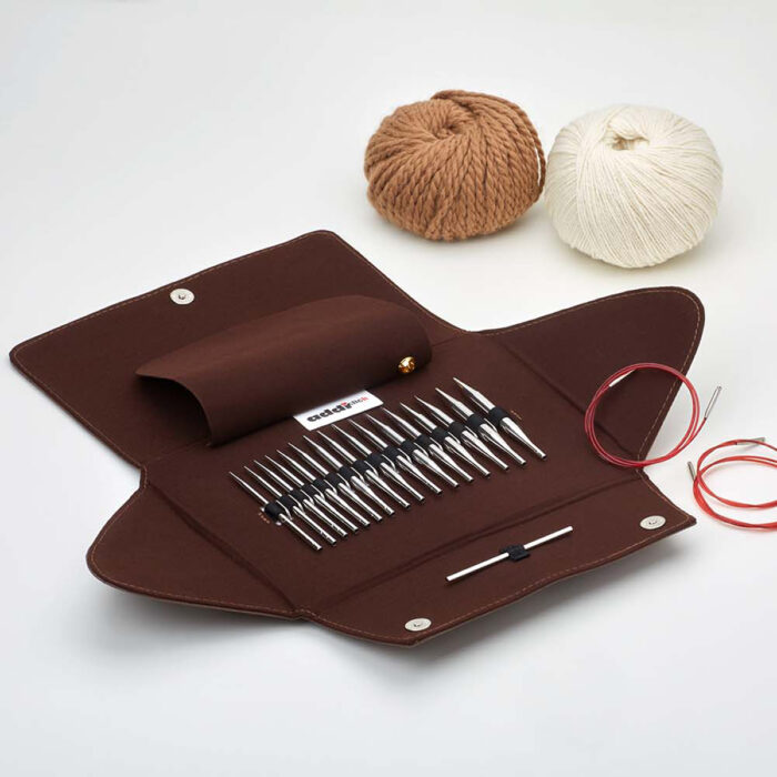 Набор круговых коротких спиц со сменными лесками addiClick LACE Short Tips, арт.750-2/000