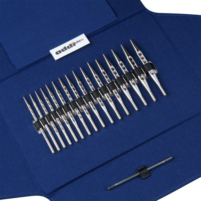 Набор круговых коротких спиц со сменными лесками addiClick Novel LACE Short Tips, арт.730-2/000