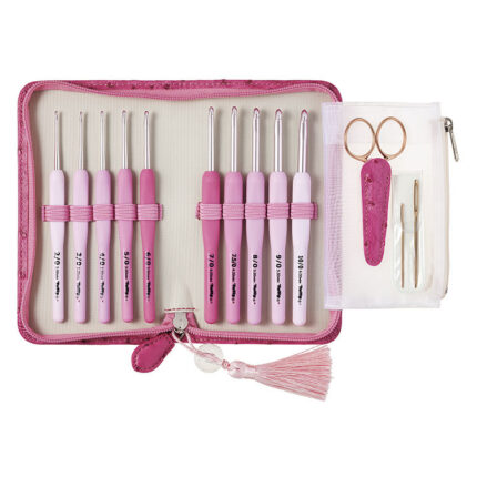 Набор крючков для вязания Tulip ETIMO Rose 2 - 6мм (10 штук), алюминий / пластик, арт.TER-001E