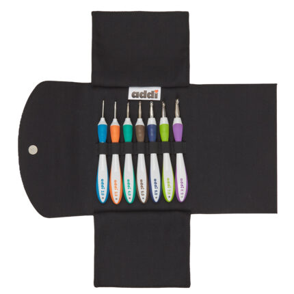 Набор крючков для вязания с эргономичной пластиковой ручкой addiSwing, арт.640-2