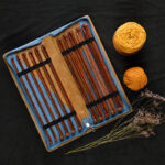 Набор прямых спиц KnitPro Ginger, длина 30см, дерево, арт.31284