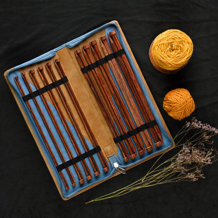 Набор прямых спиц KnitPro Ginger, длина 30см, дерево, арт.31284