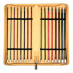 Набор прямых спиц KnitPro Royale, длина 25см, деревянные, 8 видов спиц, арт.29321