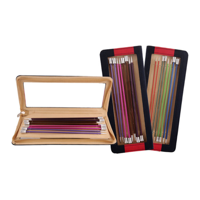 Набор прямых спиц KnitPro Zing, длина 30см, алюминий, арт.47406