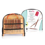 Набор съемных спиц KnitPro Deluxe Cubics Symfonie-Rose, деревянные, кубические, 7 размеров, длина 11.5см, арт.25613