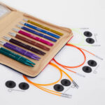 Набор съемных спиц KnitPro Zing Deluxe, алюминий, 8 видов спиц, длина 11.5 см, арт.47404