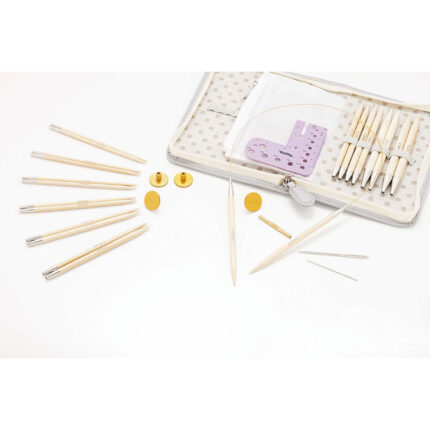 Набор съемных спиц для вязания Tulip CarryC 12см, 3,5, 3,75, 4, 4,5, 5, 5,5, 6, 6,5, 7, 8, 9мм бамбук / металл / пластик, арт.TCC-10