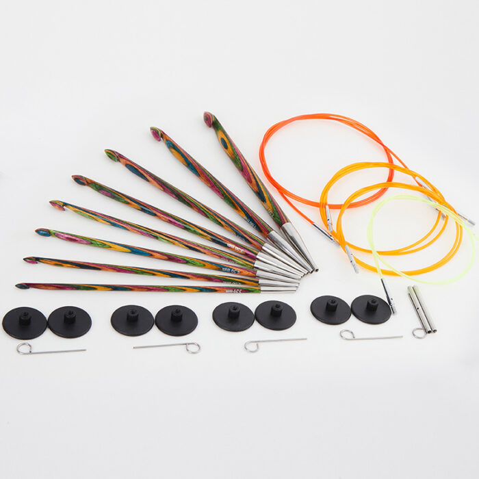 Набор съемных тунисских крючков KnitPro Symfonie, дерево, арт.20735