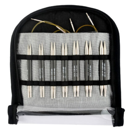 Набор укороченных съемных спиц KnitPro Karbonz Special Interchangeable Needle Set, карбоновые, арт.41618