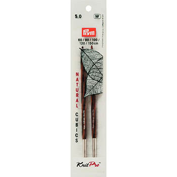 PRYM Спицы для вязания съемные CUBICS NATURAL klubok-motok
