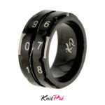 Счетчик рядов кольцо, диаметр 17.3 мм, черный, KnitPro, арт.10865