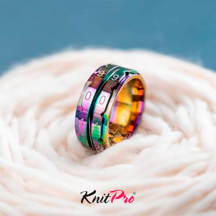 Счетчик рядов кольцо, диаметр 21.4 мм, цвет радуги, KnitPro, арт.10436