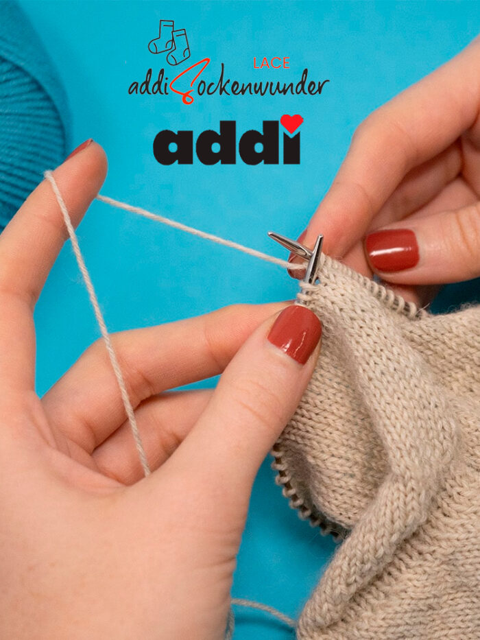 Спицы Addi круговые носочные 3.75 мм, 25 см, Sockenwunder LACE, арт.710-7/3.75-25